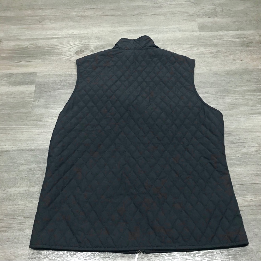 Ashworth Quilted Navy Blue Vest - Picture 2 of 4